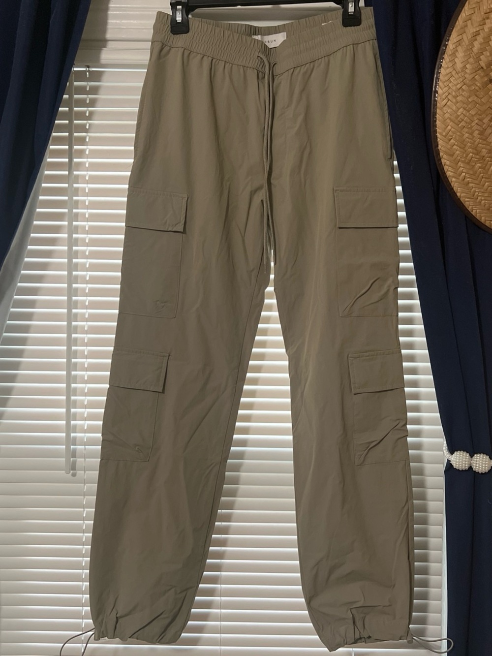 Men's Pacsun Baggy Cargo Jogger Pants in Olive